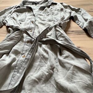 NWOT Chambray Utility Shirt Dress